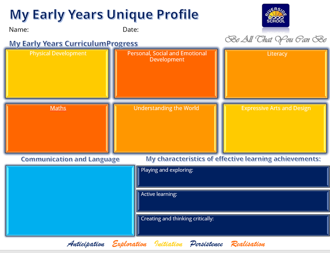 Early Years Unique Profile template