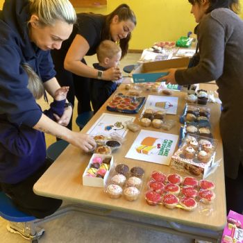 cake sale scene